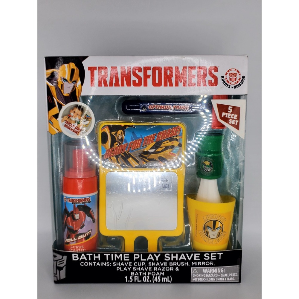 Transformers 5-PC Bath Time Play Set With Play‎ Razor And Mirror - Picture 5 of 9